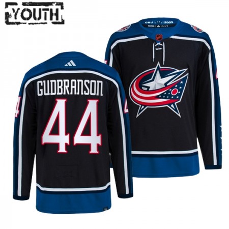 Columbus Blue Jackets Trikot Erik Gudbranson 44 Adidas 2022-23 Schwarz Reverse Retro 2.0 Authentic - Kinder